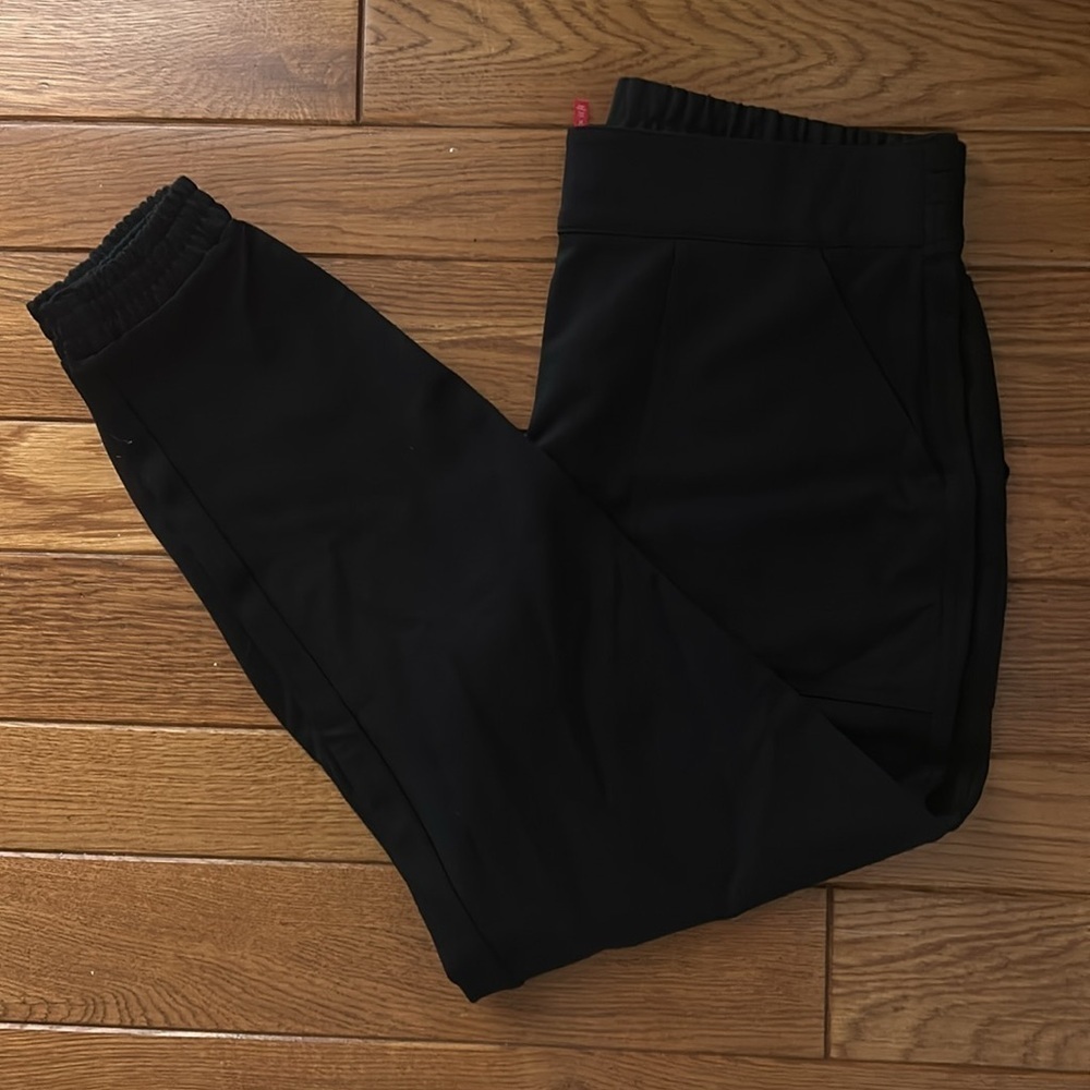 Spanx The Perfect Jogger in Classic Black Knit Ponte Tall 2X